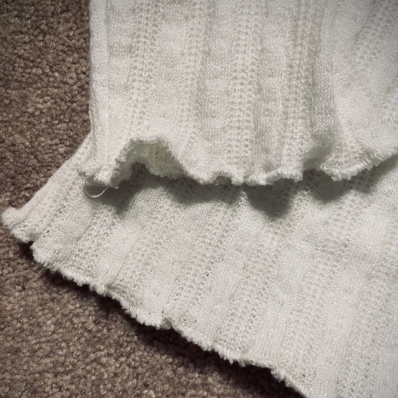 WHITE FAWN Ribbed Button Front Cardigan - Picture 3 of 4